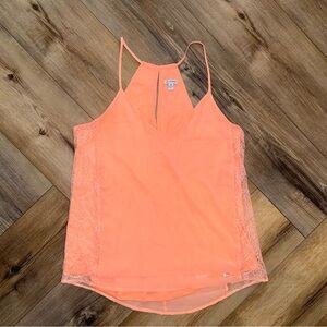 Guess Orange Lace Trim Cami